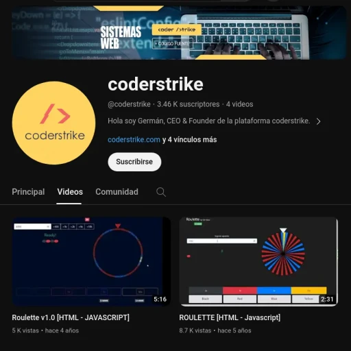 Suscribite a nuestro canal de Youtube